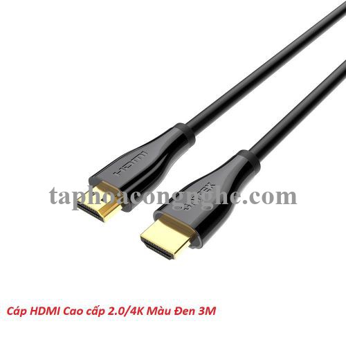 Unitek 29132 C1049GB 2.0 4K 3M Màu Đen Cáp Hdmi Cao Cấp 30029132